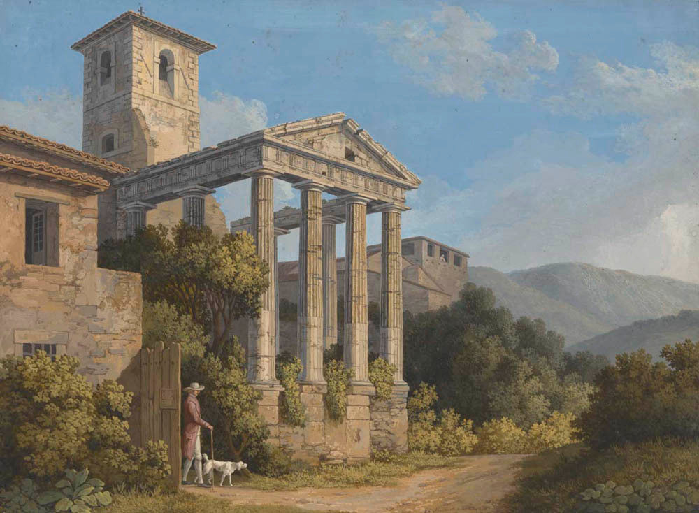 The Temple of Hercules in Cori near Velletri Gm-32409701
