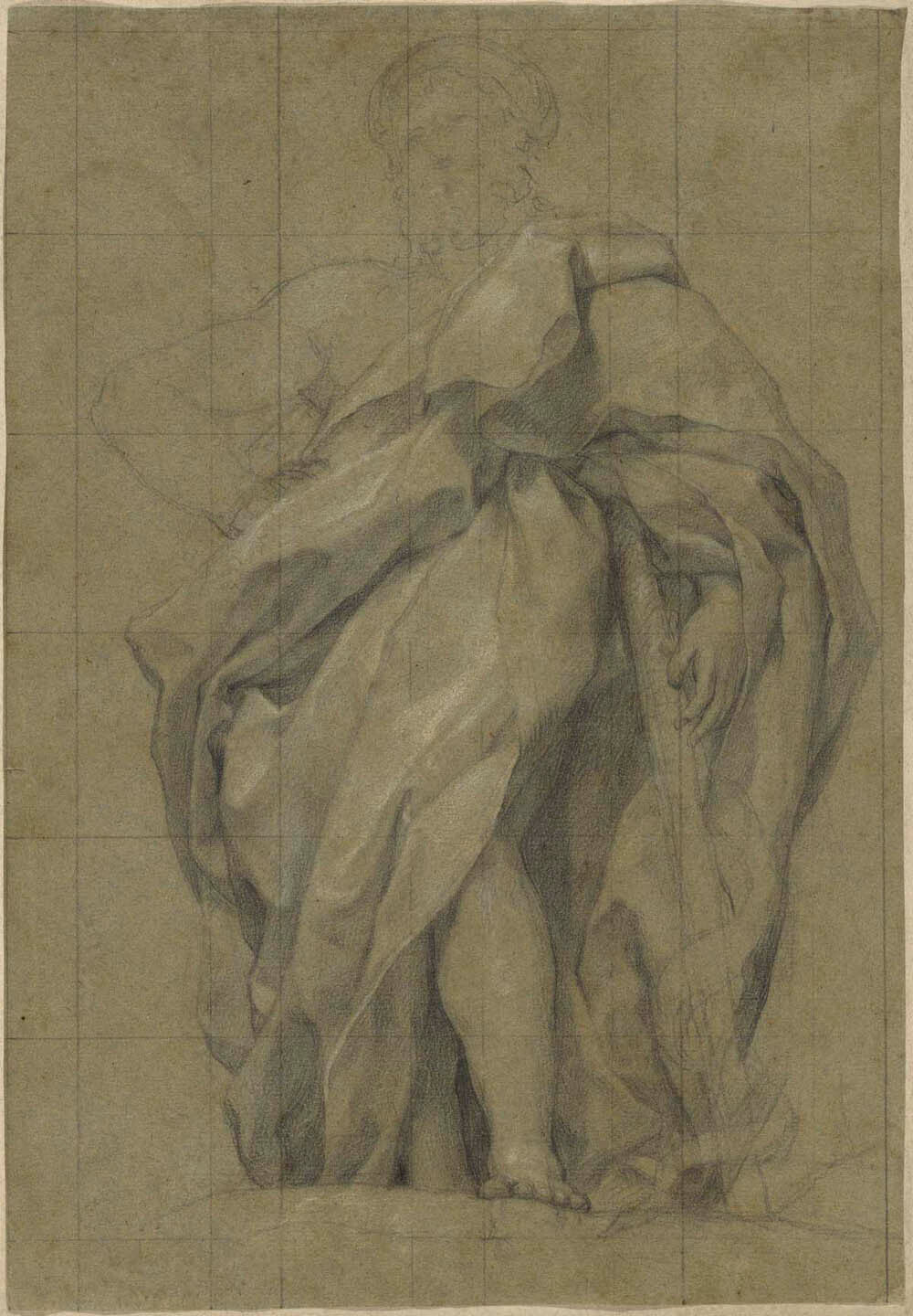 Asclepius (recto); Study of a Male Youth Bearing Some Leaves (verso) Gm-34426801