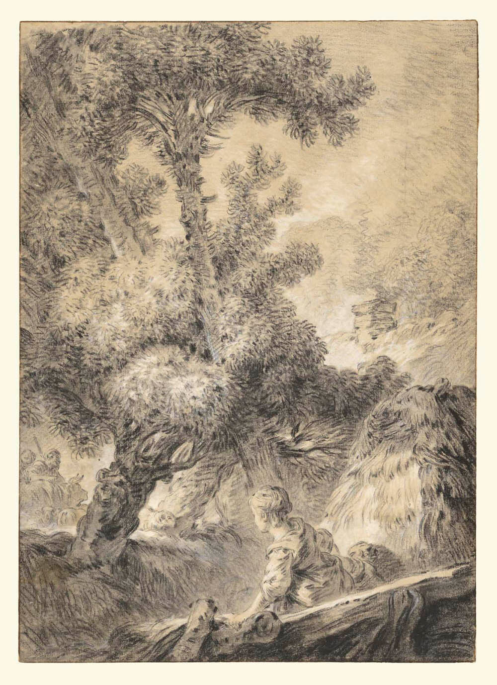 Shepherd and Shepherdess in a Bucolic Landscape Gm-34482301