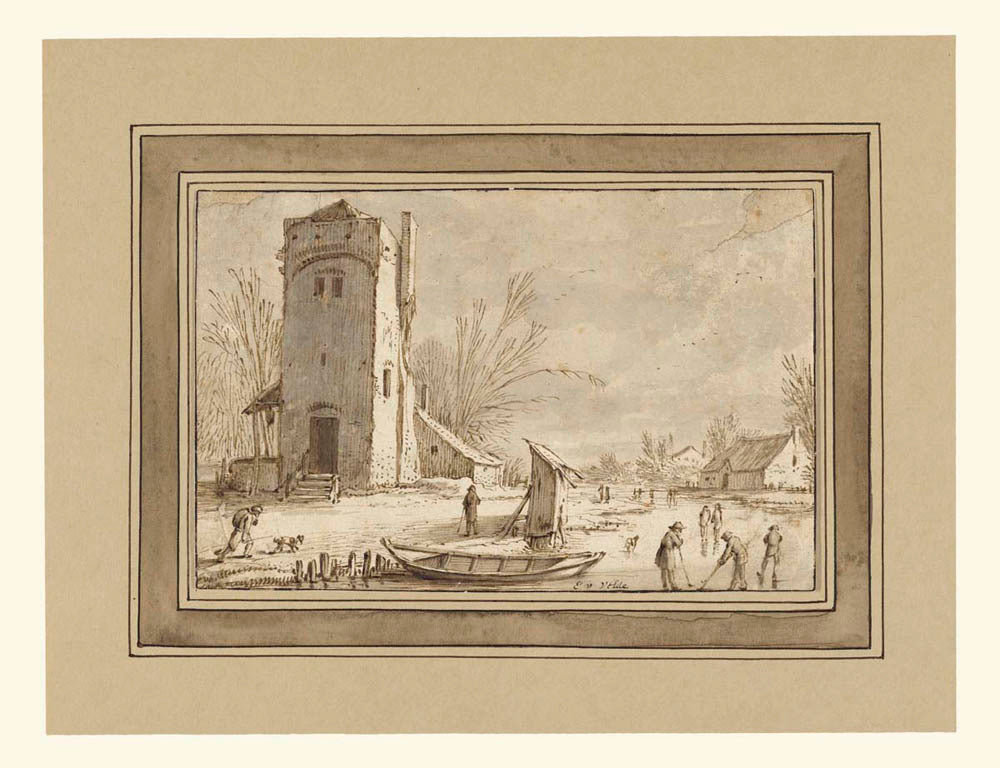Winter Landscape with Tower Gm-35241001