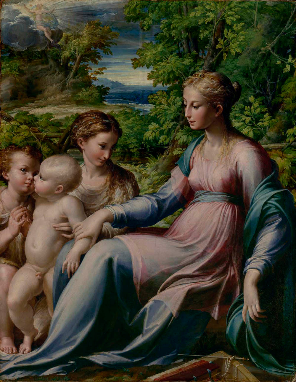 Virgin and Child with Saint John the Baptist and Mary Magdalene Gm-35822301