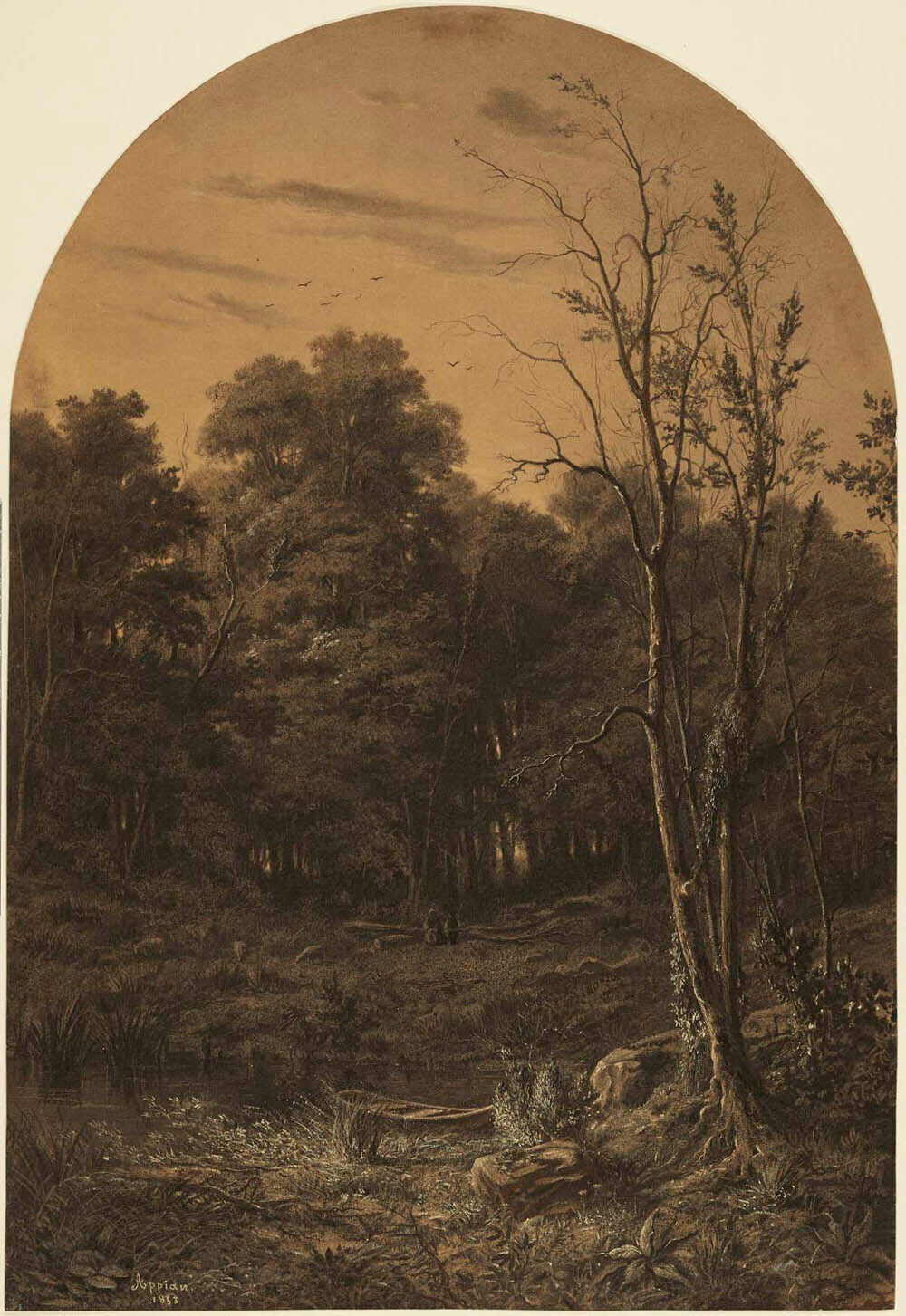 Forest Landscape near a Pond Gm-36318701