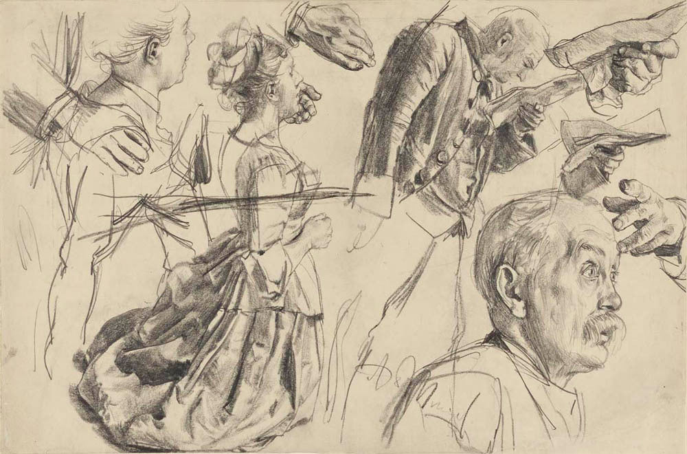 Study for Heinrich von Kleist's Broken Jug Gm-36394301