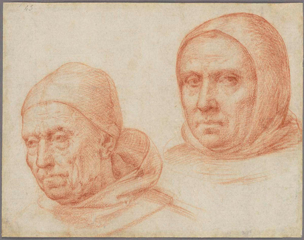 Heads of Two Dominican Friars Gm-36717001