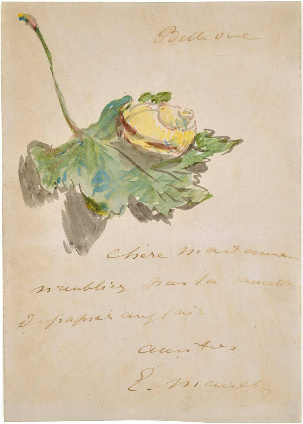 Letter Decorated with a Snail on a Leaf Gm-37013801